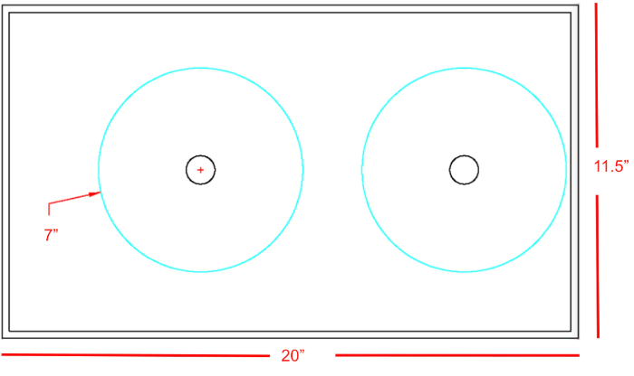 2 Burner Invisible cooktop + 5 Piece Pan Set